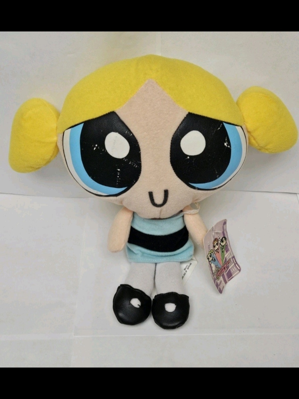 Powerpuff Girls Bubbles Plush Vintage Y2K Cartoon Network Toy Connection  W/Tag